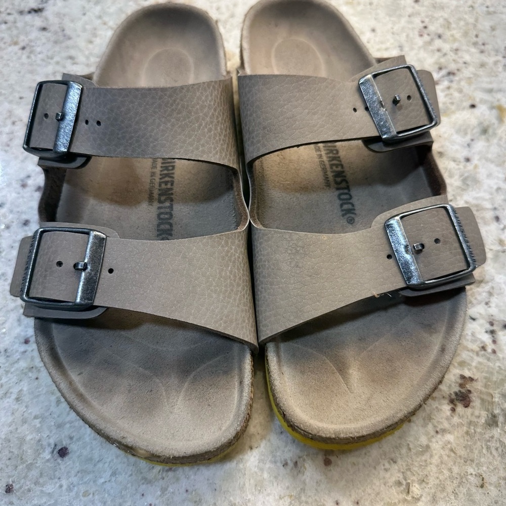 Birkenstock Taupe Sandals with Buckles